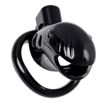 Черный мужской пояс верности из пластика ToyFa Black&Red 901411-5