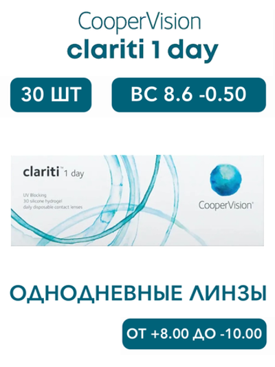 Однодневные контактные линзы Clariti 1-Day (уп. 30 линз)