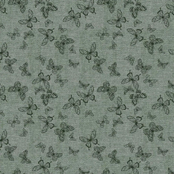 Ткань постельно-плательная Prival Пестроткань Бабочки, фисташковый, 142г/м2, 1.5х15м
