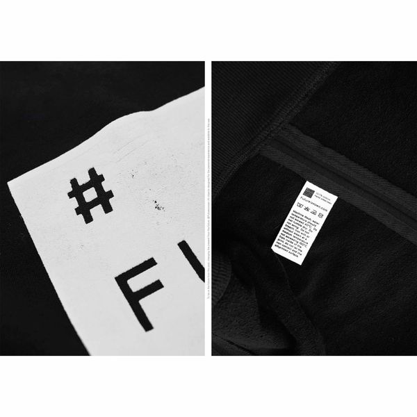 Толстовка Futureisnown Tag Back Sweatshirt Черная - фото 11