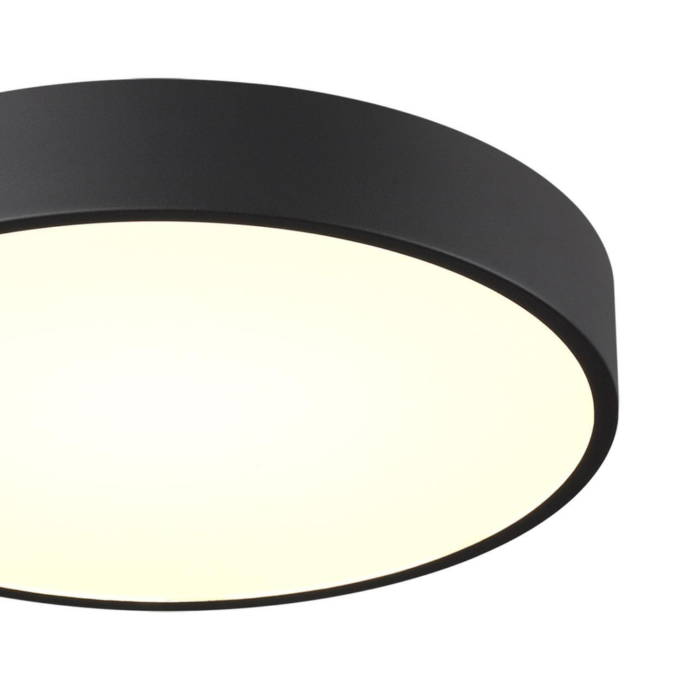 7758/36L MITRA LED SN 098 Светильник металл/акрил/черный LED 30Вт+6Вт(подсветка) 4000K D400 IP20 QUASAR