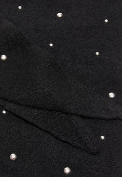 STRADIVARIUS Треугольный шарф с заклепками, черный