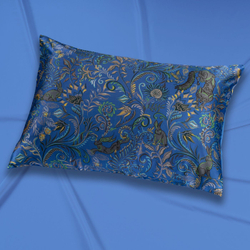 Наволочка 50x70 Mollen Утро васильково-синяя шелковая