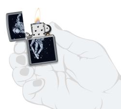 Зажигалка Zippo Skateboarding Astronaut с покрытием Flat Grey (48644) 5