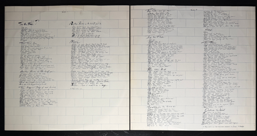 Pink Floyd - The Wall 2LP (Швеция 1979г.)