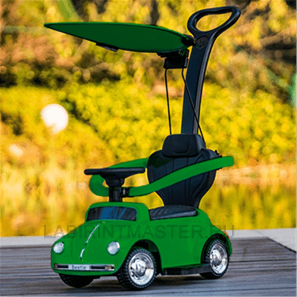 Детский электромобиль "Volkswagen Beetle" JQ618, зелёный