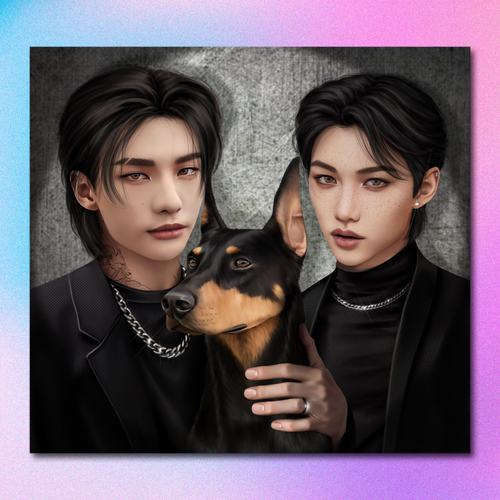 Арт принт / alexstayart / STRAY KIDS / Хёнликсы #17