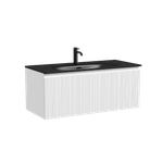 Тумба с раковиной Sancos CODE CD100W/CN13003MB 100 белая