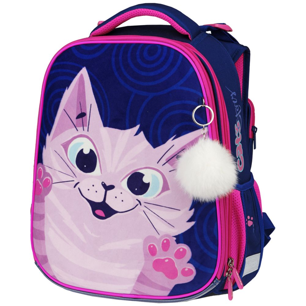 Ранец Berlingo Scary cat 35*28*16см, 2 отделения с анатомической спинкой