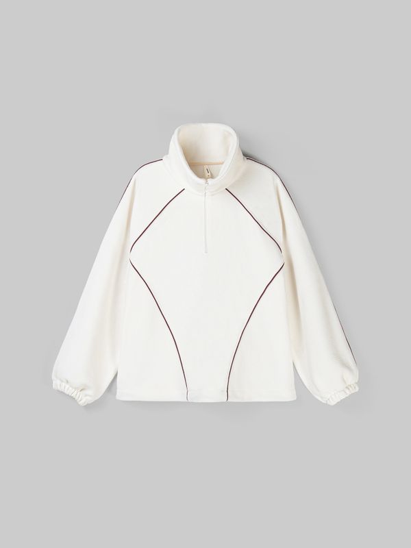 Олимпийка с контрастными окантовками и утяжкой 