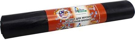 Мешки мусорные в рулонах 120 л 70х110 см 55 мкм Дачные (10/150шт)