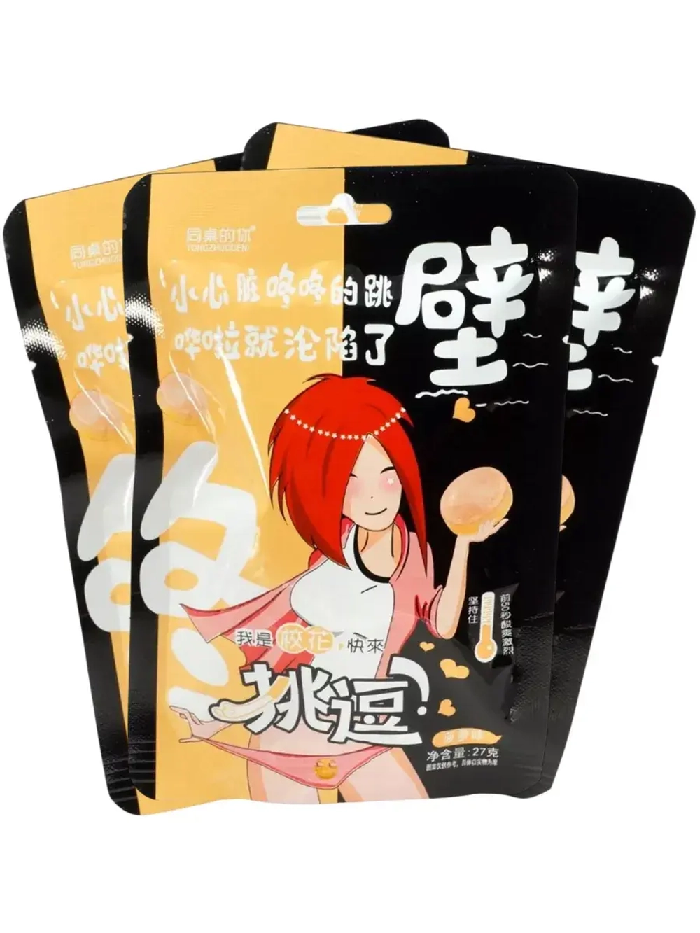 Очень кислые конфеты в Аниме стиле Ананас 27 г * 5 шт