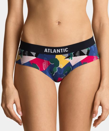 Женские трусы хипстеры (3шт) Atlantic Flamingo 3LP-181, розовые + темно-синие