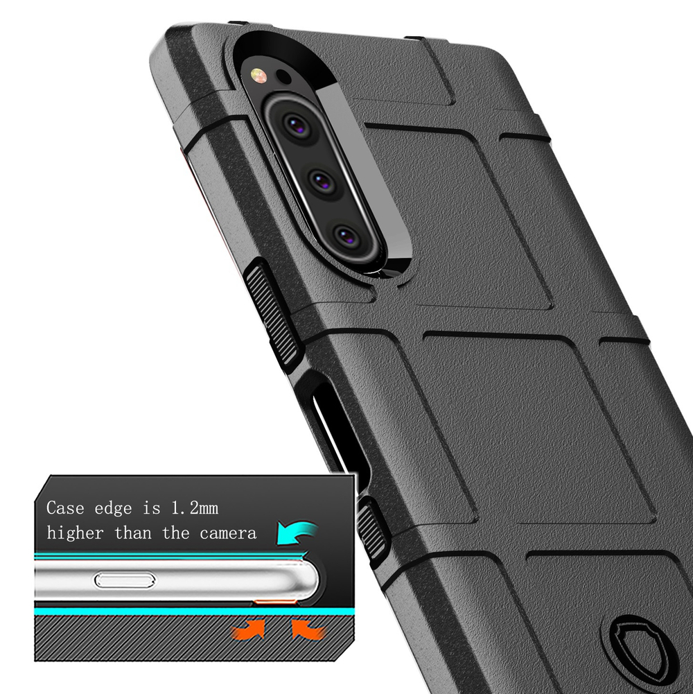 Чехол на Sony Xperia 5 цвет Black (черный), серия Armor от Caseport