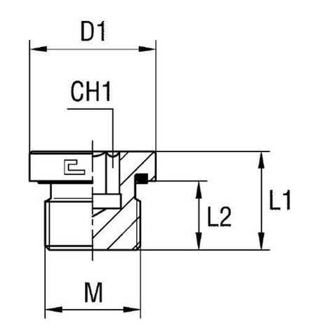 Заглушка VE М14x1.5 CAST