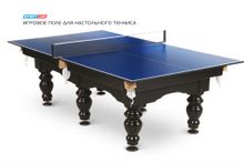 Игровое поле для настольного тенниса для бильярдного стола blue