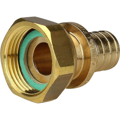 STOUT Переходник с накидной гайкой 20x3/4" аксиальный для труб из сшитого полиэтилена