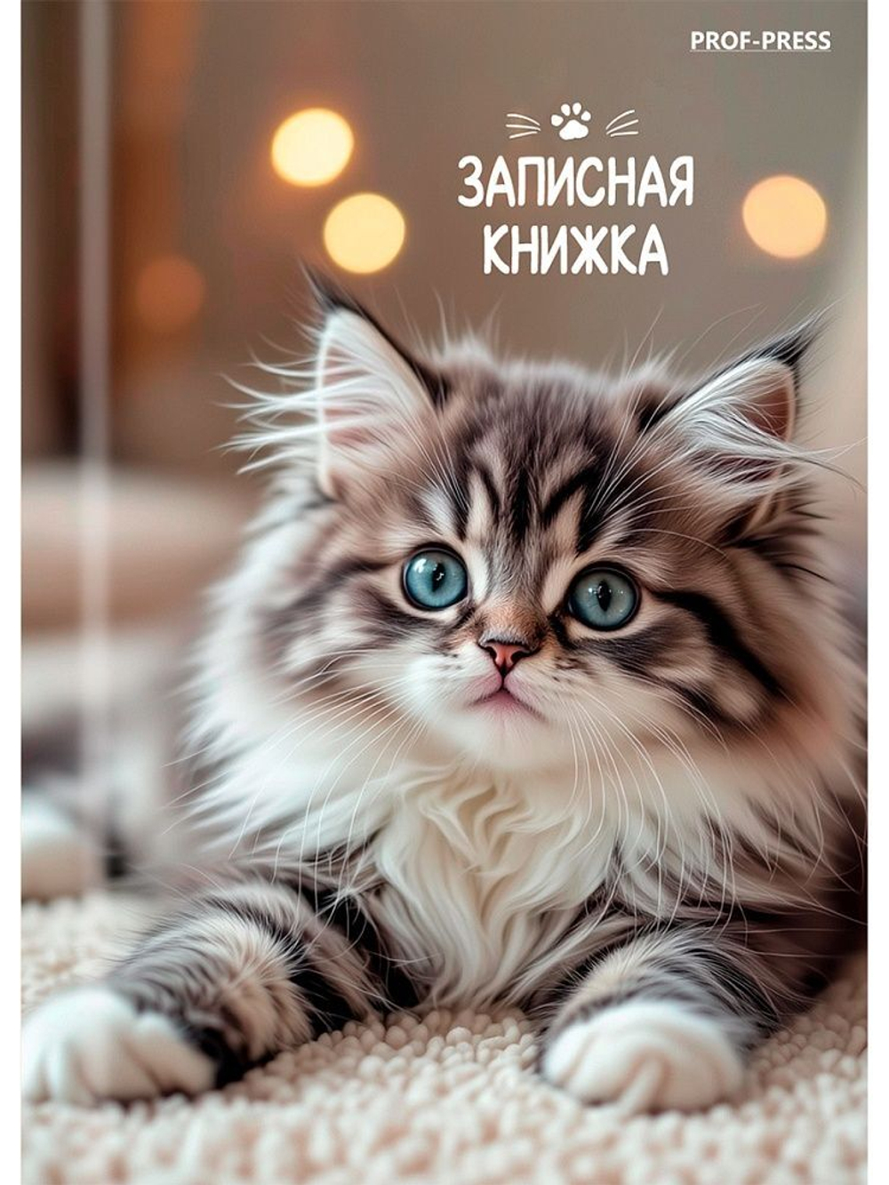 Блокнот А7 7БЦ 64л "Милые котята - 6" клетка, глянц.лам.