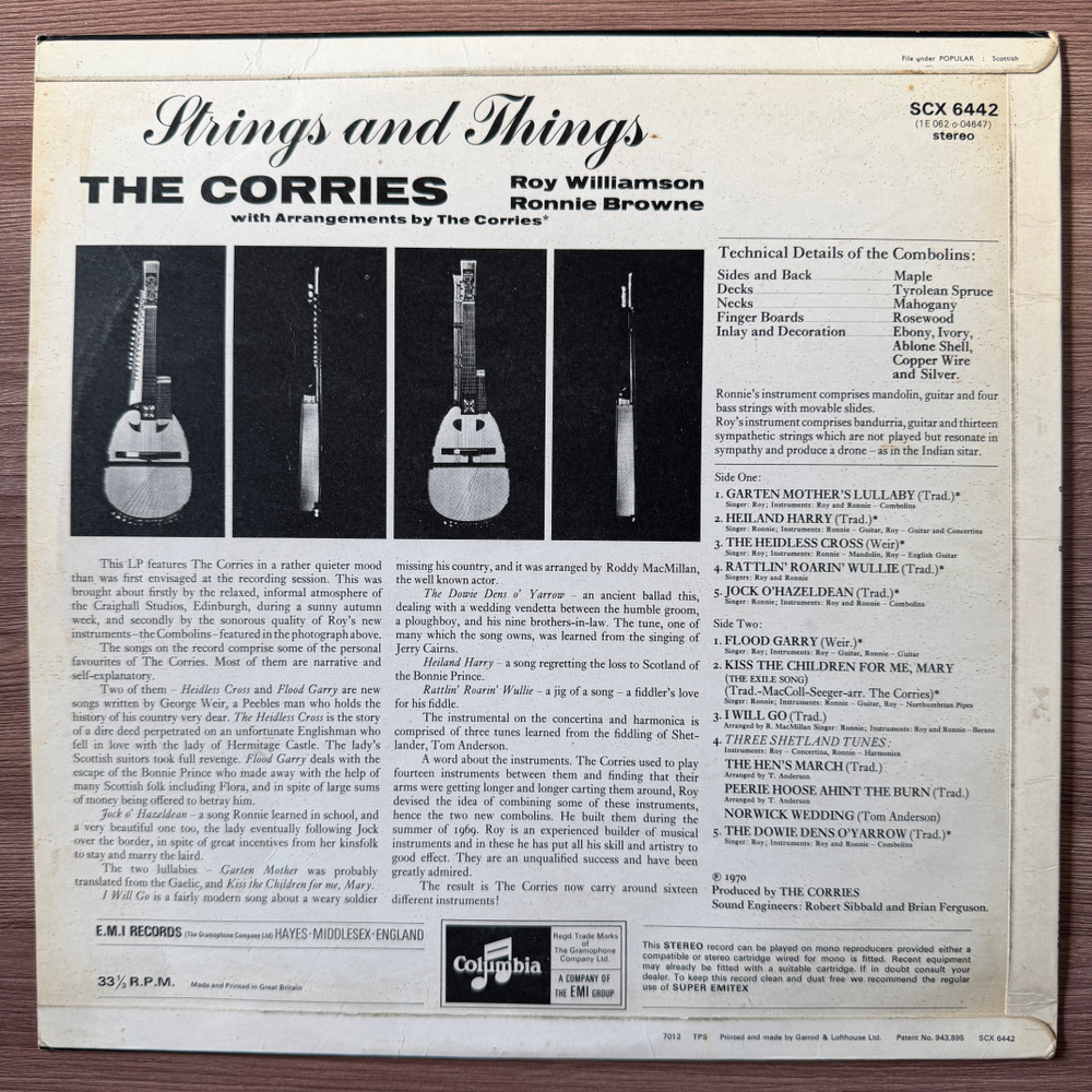 The Corries – Strings And Things (Англия 1970г.) Т