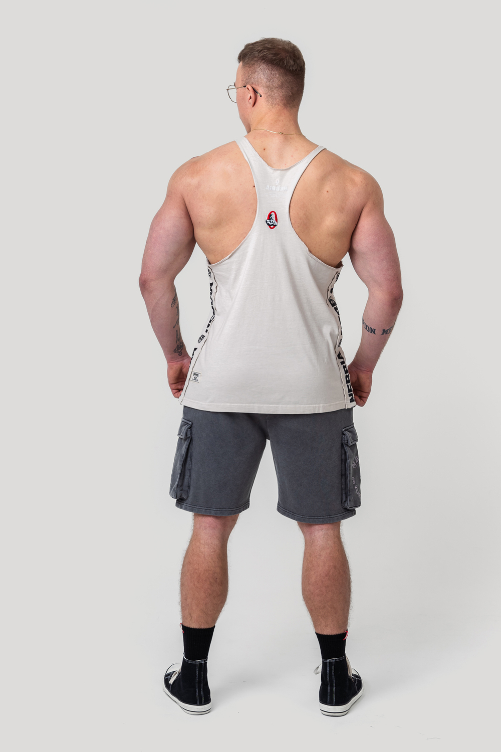 Майка Washed Muscle Back Stringer GOLDEN AGE 791 Белая