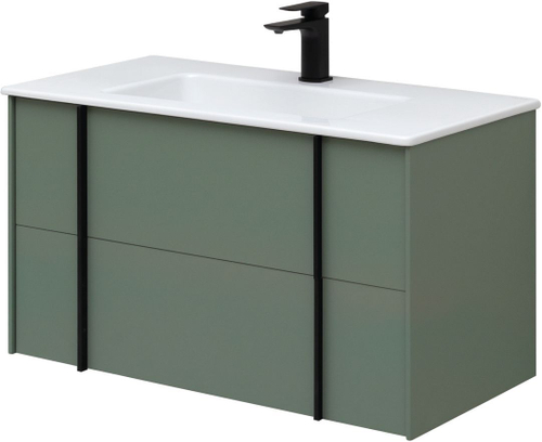 Тумба с раковиной Allen Brau Reality 90 см 1.32006.CGM олива матовый