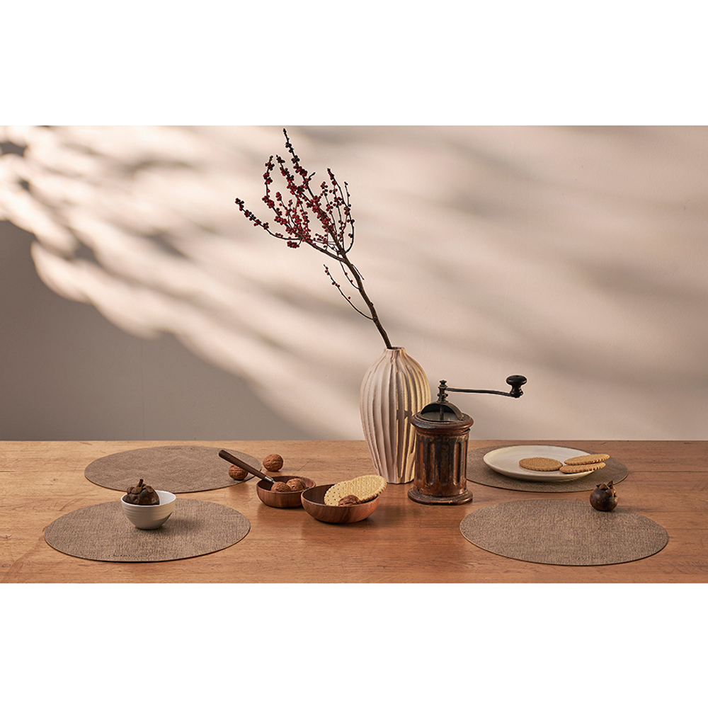 Набор из 2-х сервировочных салфеток leanera, D35 см, песочные