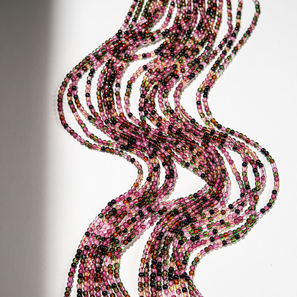 Шпинель синтетическая "Розовый турмалин", 2,3мм, шар