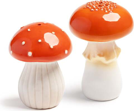 Солонка и перечница K Amsterdam Mushroom, фарфор, разноцветная