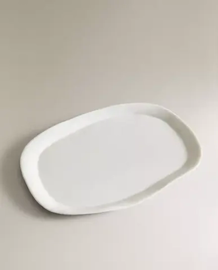 ZARA HOME ПОДНОС ДЛЯ ВАННОЙ КОМНАТЫ, БЕЛЫЙ