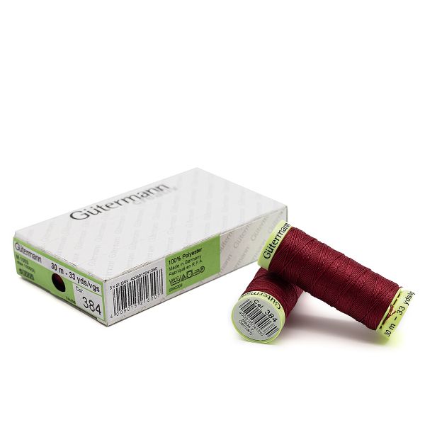 Нитки отделочные Gutermann Top Stitch 30 (30 метров), 5 кат. | 384 малиновый щербет