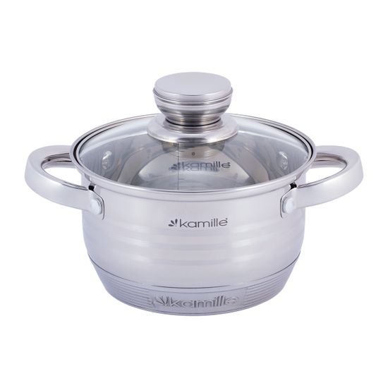 Кастрюля 1,5 л из нержавеющей стали Kamille KM 4910