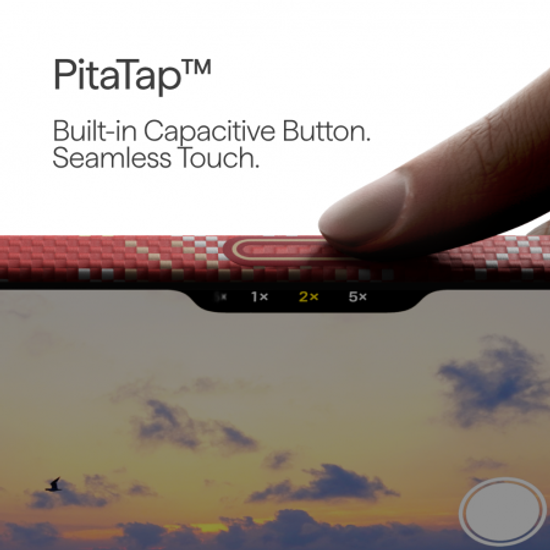 Чехол Pitaka Threads of Winter Ultra-Slim (PitaTap™) для iPhone 17 Pro Max, красный