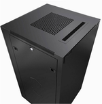 Шкаф напольный 19", 18U Cabeus SH-05C-18U60/100-BK