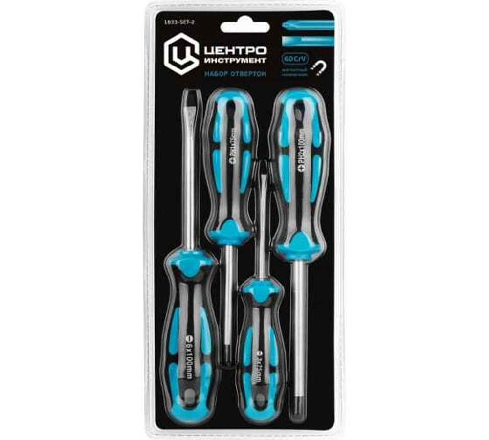 НАБОР ОТВЕРТОК 4 ПРЕДМЕТА 1833-SET-2