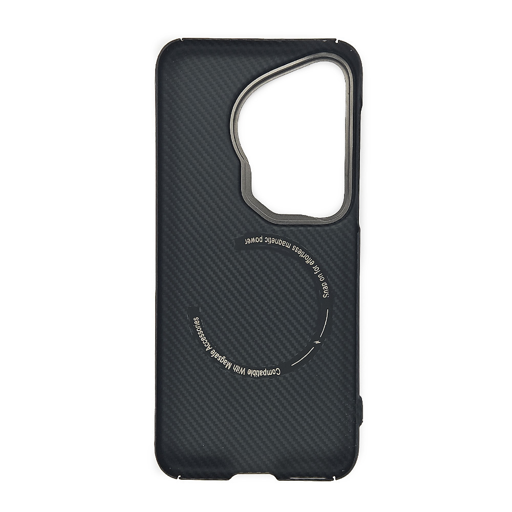 Карбоновый чехол MosSeller для Huawei Pura 70 Ultra с Магсейф, черный
