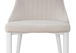 Стул на металлокаркасе Kora white / beige