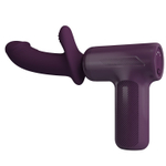 Сливовый вибромассажёр с поступательными движениями DJ Scholar