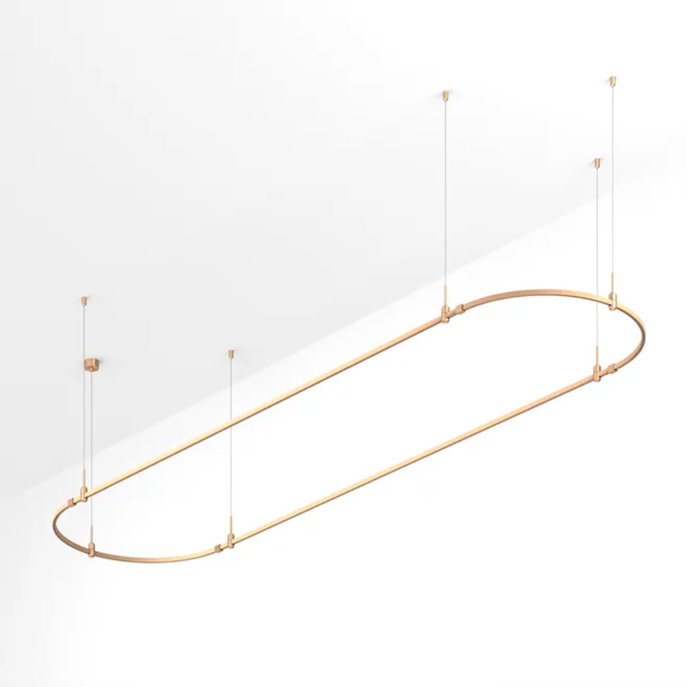 Основание ART-APRIORI-OVAL-HANG-4000x1000 (GD) (Arlight, IP20 Металл, 3 года) 054525