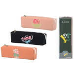 Пенал-косметичка BuYi Fang без наполнения, 21*6,5*5 см, серия "Надписи", ассорти