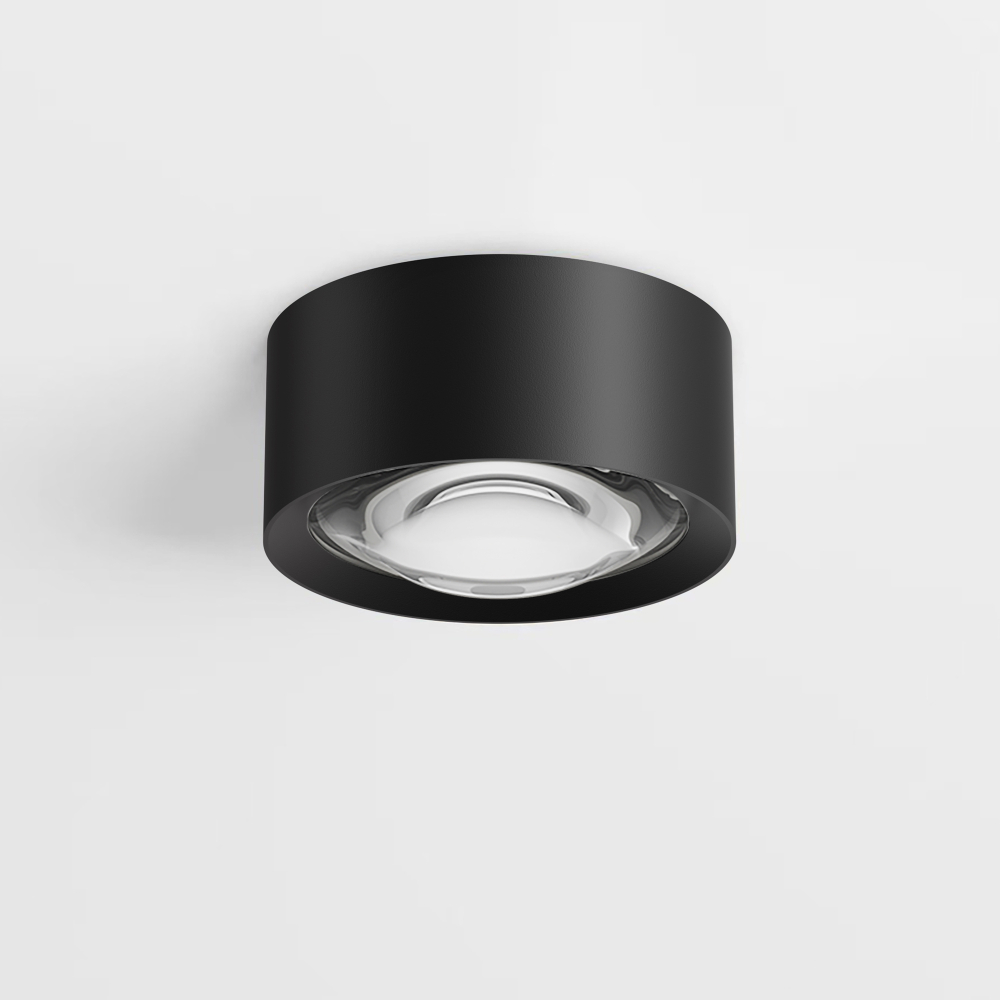 Светильник накладной OCCHIO 8W, D90xH45мм, 4000К, IP54, черный