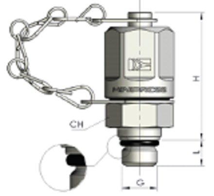 КТ 16x2 - UNF 7/16-20 o-ring (металл.)