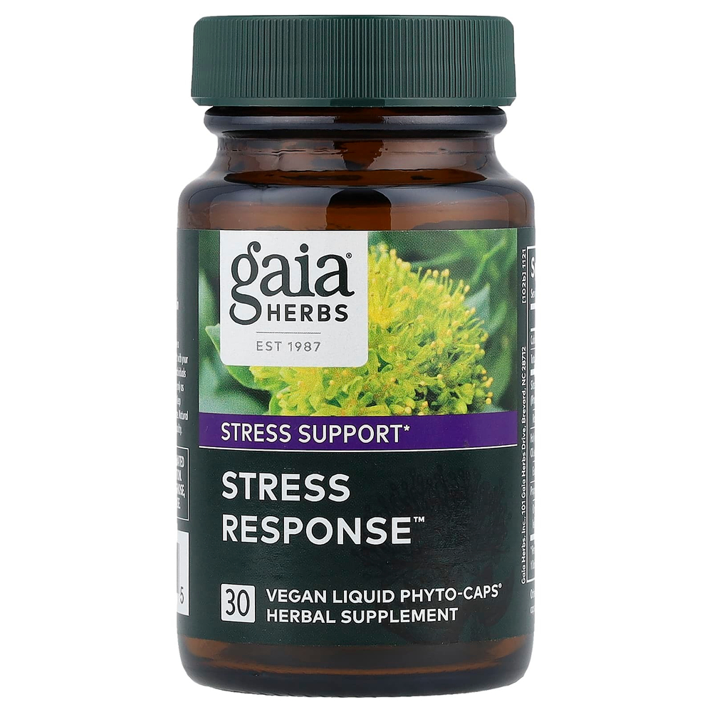 Gaia Herbs, Stress Response ™, 30 веганских капсул