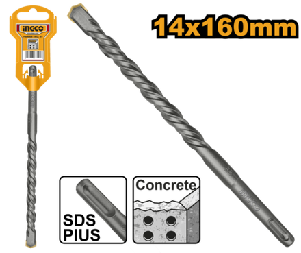 Бур по бетону SDS-plus 14х160 мм INGCO DBH1211401 INDUSTRIAL