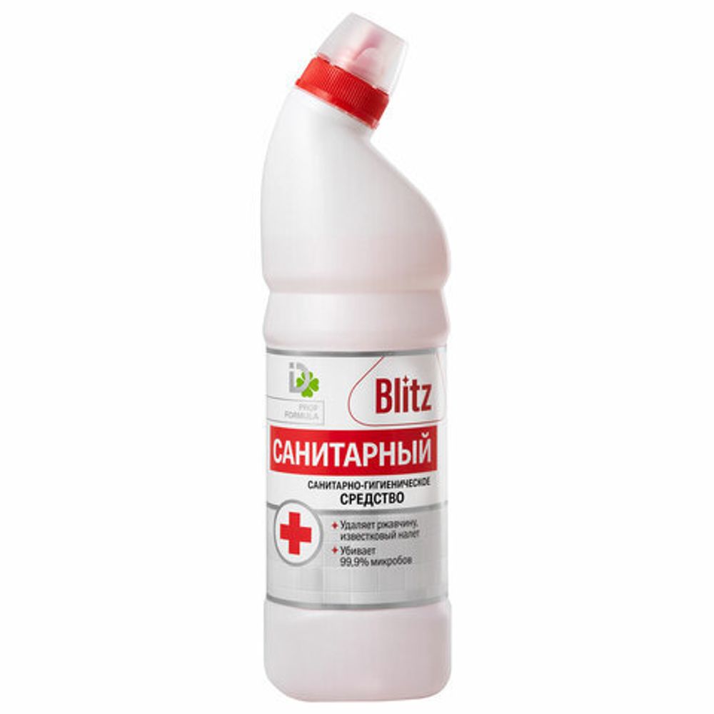 Средство для уборки сантехники и туалета 1000 г САНИТАРНЫЙ BLITZ, гель, 8000023