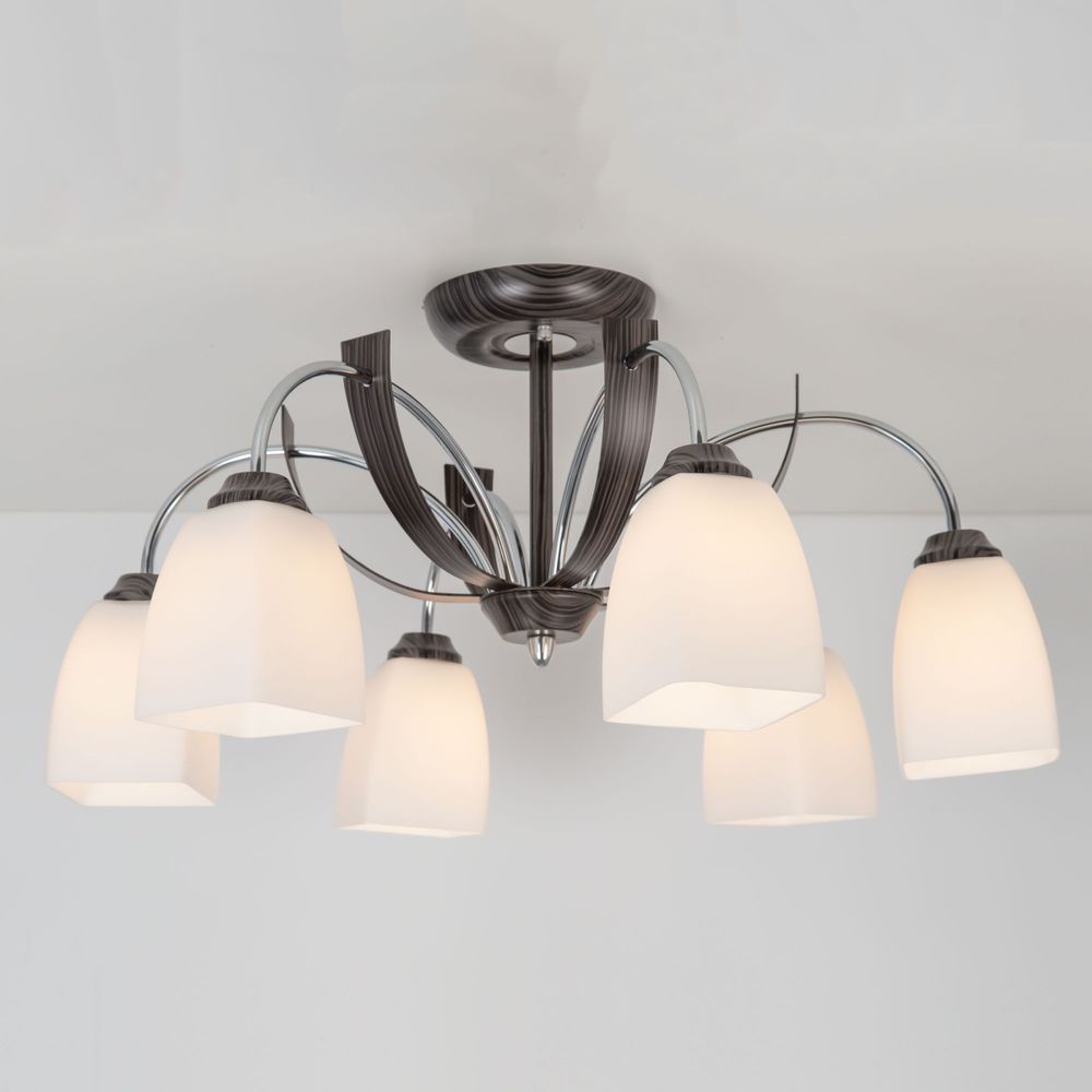 Citilux Крокус CL128161 Люстра потолочная Венге Хром