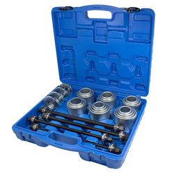 Набор инструментов для снятия и установки втулок, подшипников и сайлентблоков универсальный, 28пр. (М10, М12, М14, М16) в кейсе