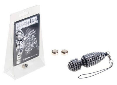 Вибратор-брелок со стразами Strasse Mini Vibe (6,5 см , разные цвета) (Цвет: разные цвета)