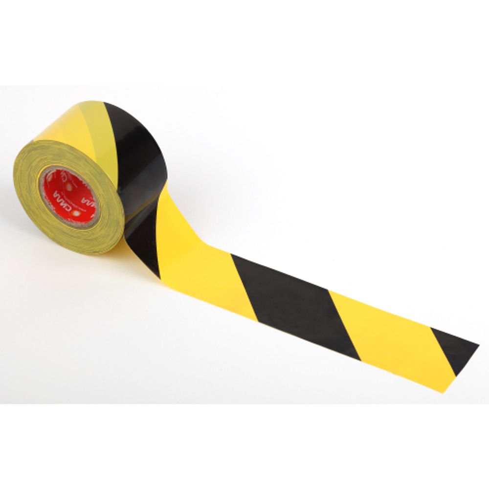 Клейкая лента СИЛА STHW-2548YB Разметочная 25м x 48мм x 0.15мм жёлто-черная | Сила