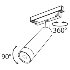 Трековый светильник Фокус / Focus Led S35 4000K 7Вт 24° Technical tr019-2-7w4k-b