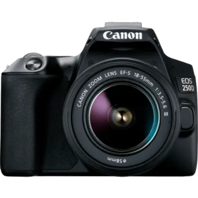 Зеркальный фотоаппарат Canon EOS 250D Kit EF-S 18-55mm f/3.5-5.6 DC III. Черный